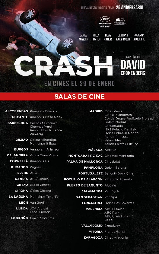 CeC Crítica de la película CRASH, de David Cronenberg, que ha vuelto